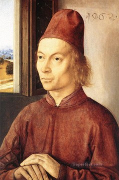 男の肖像 1462 オランダのダーク・バウツ Oil Paintings